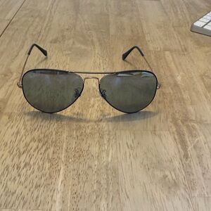 Ray-Ban Blue and Gold Aviator Sunglasses